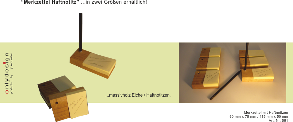 Merkzettel "Haftnotitz"