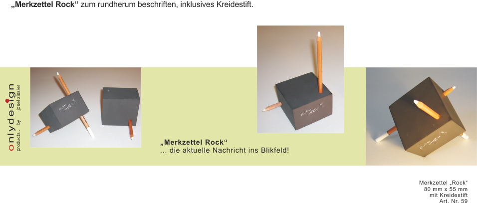 Merkzettel "Rock"