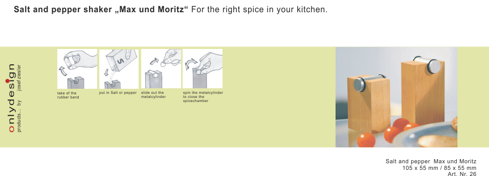 Salt and pepper "Max und Moritz"